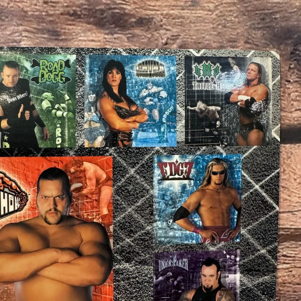 WWF 2001 16 Month Calendar Stone Cold The Rock Triple H Chyna Undertaker Kane